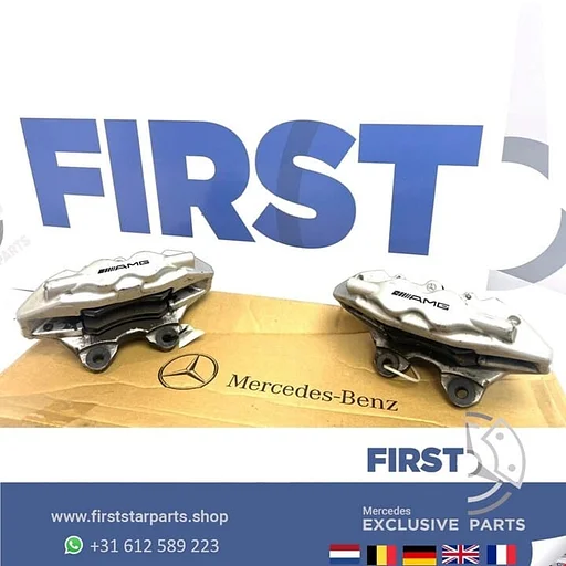 Mercedes W211 E55 W219 CL55 R230 SL55 R171 SLK55 C209 CLK55 AMG REMKLAUW SET LINKS + RECHTS ACHTER 55 AMG REM REMTANG REMKLAUW LINKS / RECHTS ACHTER REMMEN A0044233598 A0044233698 / 20849200
