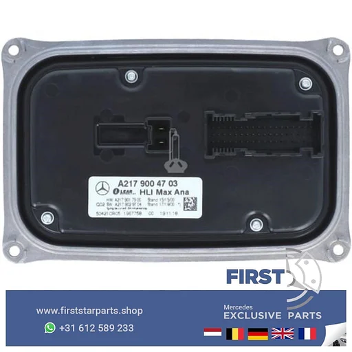 A2179004703 S KLASSE W217 MODULE BALLAST A2179004703 ORIGINEEL LED BI XENON KOPLAMP MODULE LINKS / RECHTS C217 A217 W217 Mercedes S KLASSE LED HIGH PERFORMANCE/MULTIBEAM/LED S63 AMG CABRIO/COUPÉ