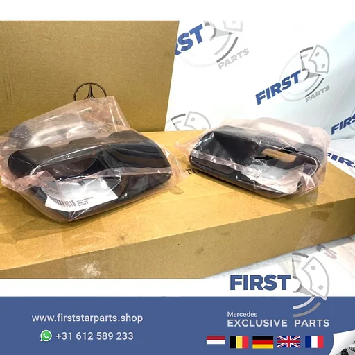 W176 A45 W117 CLA45 W156 GLA45 AMG UITLAATSIERSTUKKEN SET ZWART origineel Mercedes 2013-2018 LINKS / RECHTS UITLAAT SIERSTUK