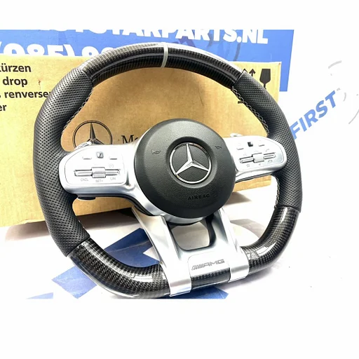 2020 AMG CARBON STUUR + AIRBAG A45 CLA45 C63 E63 GLC63 GLE63 GT63 G63 W177 W118 W205 W213 W253 W223 W468 W257 ORIGINEEL CARBON ART EDITION Mercedes 2018-2021