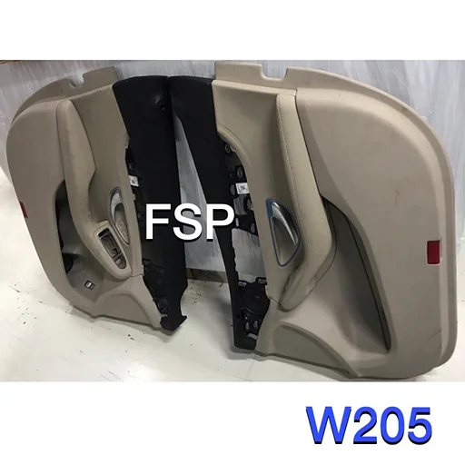 W205 DEURPANEEL SET Mercedes C KLASSE LRVA 4X DEURKAART LINKS RECHTS VOOR ACHTER