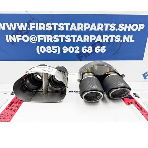 BRABUS 63 AMG SIERSTUKKEN SET ORIGINEEL CARBON C63 E63 GLC63 GLE63 G63 GT63 CLS63 GLS63 S63 GTR ORIGINEEL Mercedes W206 W257 W213 W214 W253 W167 W290 W463 W223 AMG BRABUS AUSPUFF SET LINKS+RECHTS GT63 GLS63 GLE63 GT63s GLE63s GLE63s