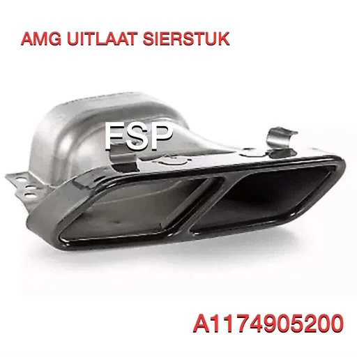 A1174905200 W176 A W117 CLA W156 GLA 45 AMG UITLAAT SIERSTUK LINKS / RECHTS Origineel Mercedes Night Pakket UITLAATSIERSTUK