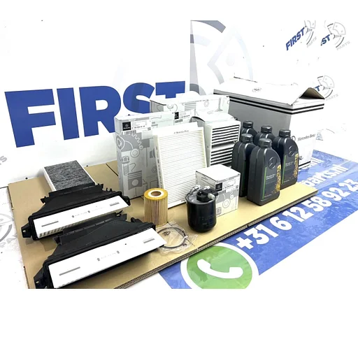 Mercedes OLIE + FILTER SET A B C CLA CLS CL E G GL GLA GLC GLE GLS V S GT AMG KLASSE W176 W177 W246 W247 W117 W118 W204 W205 W206 W212 W213 W214 W156 H247 X247 W253 W254 W166 W167 LUCHT BRANDSTOF INTERIEUR FILTERSET origineel Mercedes