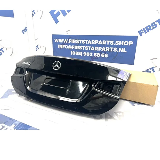 V177 ACHTERKLEP ZWART A KLASSE SEDAN KOFFERKLEP W177 ORIGINEEL Mercedes AKLASSE LIMOUSINE 2018-2024 V177 AMG