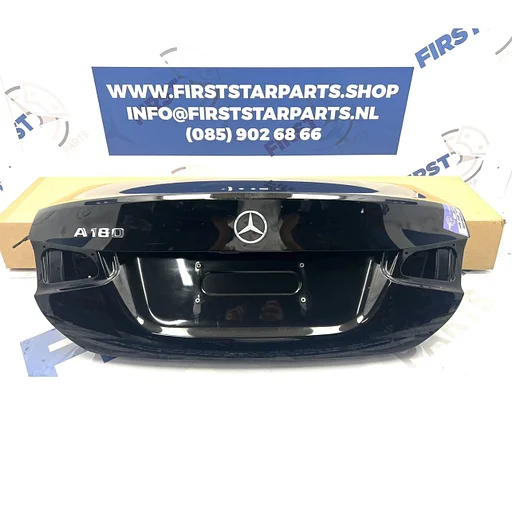 V177 KOFFERBAK ACHTERKLEP ZWART A KLASSE SEDAN KOFFERKLEP W177 ORIGINEEL Mercedes AKLASSE LIMOUSINE 2018-2024 V177 AMG