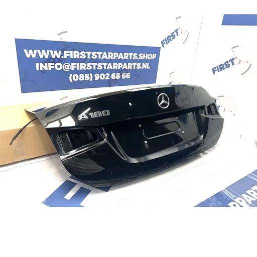 V177 KOFFERBAK ACHTERKLEP ZWART A KLASSE SEDAN KOFFERKLEP W177 ORIGINEEL Mercedes AKLASSE LIMOUSINE 2018-2024 V177 AMG