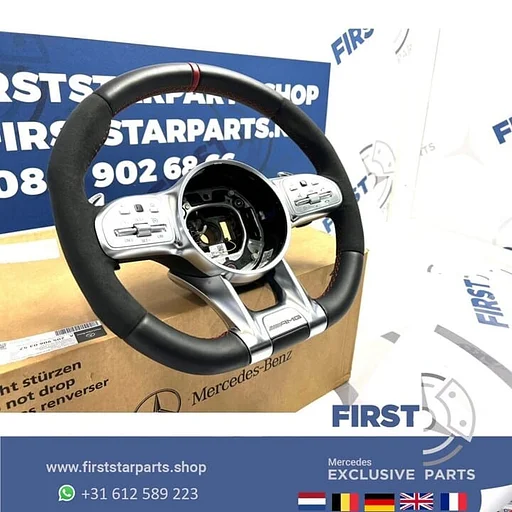 AMG STUUR A35 A45 CLA45 C63 E63 GLC63 GLE63 GT63 G63 2023 W177 W118 W205 W213 W253 W223 W468 W257 ORIGINEEL STUURWIEL Mercedes