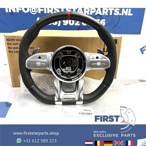 AMG STUUR A35 A45 CLA45 C63 E63 GLC63 GLE63 GT63 G63 2023 W177 W118 W205 W213 W253 W223 W468 W257 ORIGINEEL STUURWIEL Mercedes