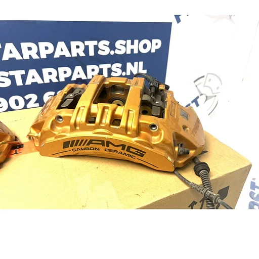 CARBON CERAMIC REMKLAUW W205 C205 C63 W213 E63 W218 CLS63 W190 GT63 AMG CARBON KERAMISCHE REM A1974210798 / A1974212498 REMKLAUW KERAMISCH origineel Mercedes AMG BREMBO KERAMIK REMTAMG BRAKE CALIPHER BREM A 197 421 07 98 / A 197 421 24 98