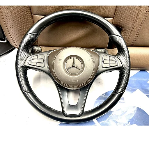 MERCEDES STUUR 2016-2019 A B C CLA E GLA GL GLK CLS KLASSE ORIGINEEL ZWART STUURWIEL W176 W246 W117 W204 W205 W156 W253 W166 C292 W213 W238 W447 W906 ORIGINEEL