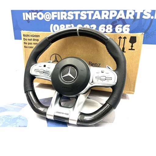 2023 AMG CARBON STUUR + AIRBAG A45 CLA45 C63 E63 GLC63 GLE63 GT63 G63 W177 W118 W205 W213 W253 W223 W468 W257 ORIGINEEL CARBON ART EDITION Mercedes 2018-2023