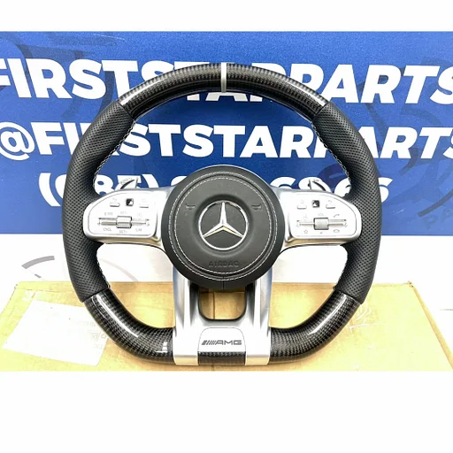 2022 AMG CARBON STUUR + AIRBAG A45 CLA45 C63 E63 GLC63 GLE63 GT63 G63 W177 W118 W205 W213 W253 W223 W468 W257 ORIGINEEL CARBON ART EDITION Mercedes 2018-2023