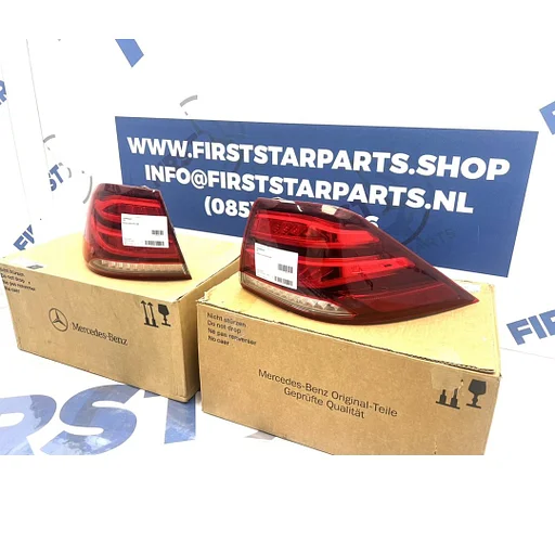 W166 GLE ACHTERLICHT SET A1669065501 + A1669065601 GLE KLASSE SUV VOL LED ACHTERLICHTEN LINKS RECHTS SET W166 FULL LED Mercedes GLE Klasse 2015-2019 ORIGINEEL GLE43 GLE63 GLE63s AMG 63 166