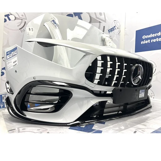 (2023) W177 FACELIFT A45 AMG VOORKOP 2024 FRONT A45s Mercedes A KLASSE 2024 AERO PERFORMANCE VOORKOP GT 2018-2025 WIT origineel Mercedes MOPF