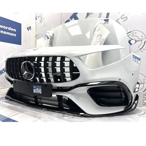 W177 FACELIFT A45 AMG VOORKOP 2024 FRONT A45s Mercedes A KLASSE 2024 AERO PERFORMANCE VOORKOP GT 2018-2025 WIT origineel Mercedes MOPF