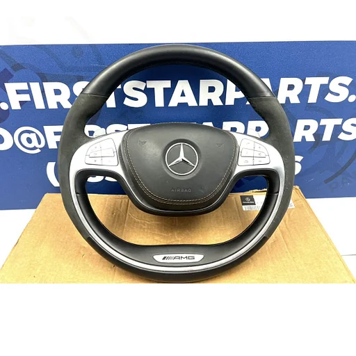 W222 X166 W447 AMG STUUR Mercedes S GLS V KLASSE 2013-2020 W222 X166 W447 W217 ZWART Maybach bruine stik ORIGINEEL MERCEDES