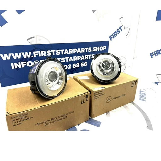 W463 G KLASSE BI XENON KOPLAMP SET Mercedes 2006-2019 A4638200759 + A4638200859 GWAGON LINKS + RECHTS KOPLAMPEN COMPLEET INCL MODULES 463 GKLASSE G55 G63 AMG SCHEINWERFER