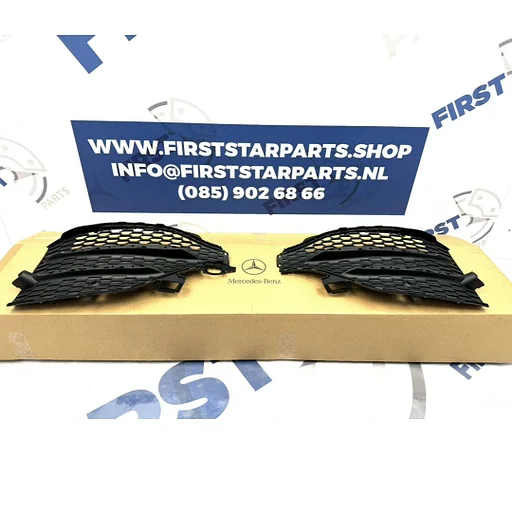 A1678857403 A1678857503 W167 AMG BUMPER ROOSTER LINKS+RECHTS SET V167 C167 GLE 63 VOORBUMPER GRILLE GLE43 origineel Mercedes 2020-2024 PLASTIC ROOSTERS