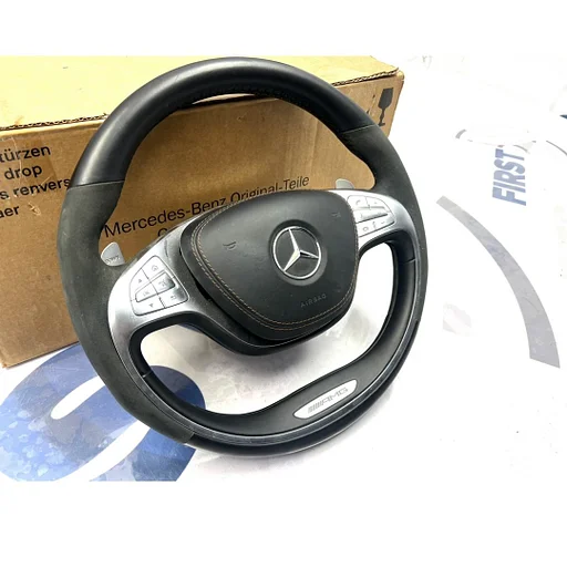 W222 X166 W447 AMG STUUR Mercedes S GLS V KLASSE 2013-2020 W222 X166 W447 W217 ZWART Maybach bruine stik ORIGINEEL MERCEDES