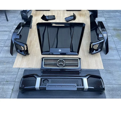 W463 G63 AMG VOORKOP Mercedes 463 2016 G55 G63 G65 AMG ORIGINEEL FRONT TEILE AMG GELANDWAGEN 5.5 6.3 6.5 ZWART