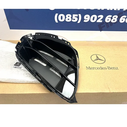 A1778809003 A45 AMG BUMPER ROOSTER A45s RECHTS W177 V177 A KLASSE RECHTER VOORBUMPER GRILLE origineel Mercedes 2019-2025 PLASTIC ROOSTER GLANS ZWART
