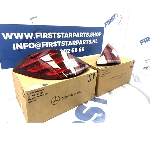 W222 S KLASSE FACELIFT ACHTERLICHTEN SET A2229066904 + A2229067004 VOL LED ACHTERLICHT LINKS RECHTS SET W222 FULL LED MOPF Mercedes S Klasse 2013-2020 ORIGINEEL S400 S500 S600 S63 S63s S65 AMG 63 MAYBACH W222 V222