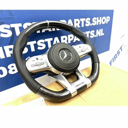 AMG CARBON STUUR + AIRBAG A45 CLA45 C63 E63 GLC63 GLE63 GT63 G63 W177 W118 W205 W213 W253 W223 W468 W257 ORIGINEEL CARBON ART EDITION Mercedes 2018-2023