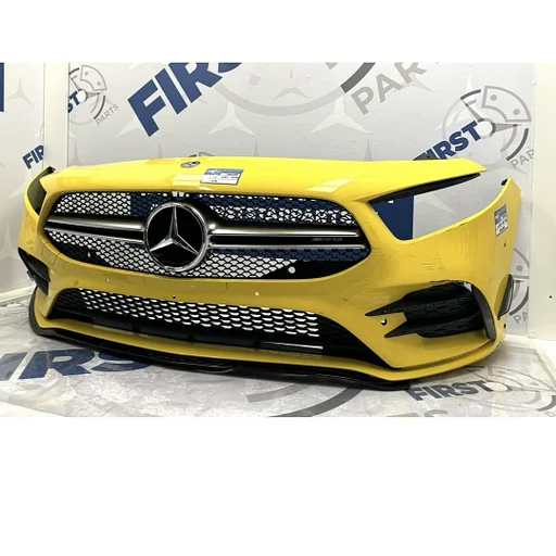 W177 A KLASSE 2022 A35 AMG VOORBUMPER GEEL AERO PERFORMANCE PAKKET Origineel Mercedes PERFORMANCE A35 STOSSTANGE