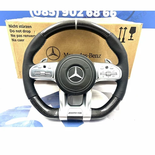 AMG CARBON STUUR + AIRBAG A45 CLA45 C63 E63 GLC63 GLE63 GT63 G63 W177 W118 W205 W213 W253 W223 W468 W257 ORIGINEEL CARBON ART EDITION Mercedes 2018-2023