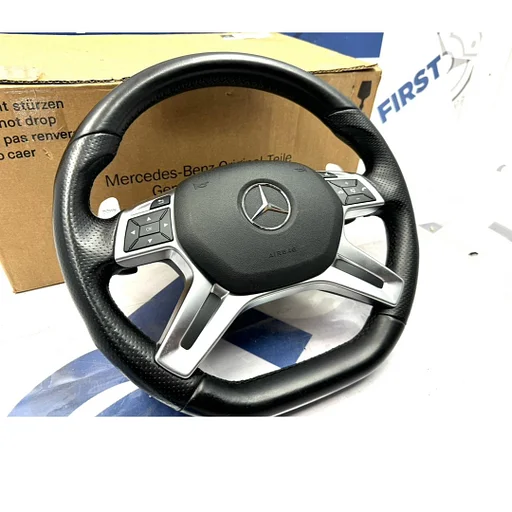 G63 GLE63 GLS63 AMG STUUR + AIRBAG Mercedes W463 W166 C292 X166 G GLE GLS V KLASSE 2013-2020 A1664609003 / A1668600002 X166 W447 W166 W463 C292 ZWART Maybach zwarte stik ORIGINEEL MERCEDES A 166 460 90 03