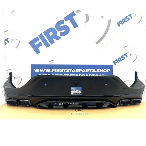 W253 C253 GLC63 AMG DIFFUSER voor Mercedes GLC Klasse AMG GLC63s COUPÉ FACELIFT 2016-2021 ACHTERSPOILER + UITLAAT SIERSTUKKEN L/R 63 PERFORMANCE AMG