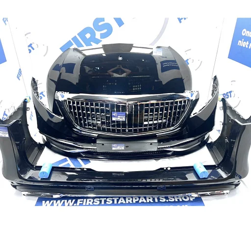 W447 V KLASSE MAYBACH PAKKET COMPLEET ZWART GRIJS WIT PDC BUMPERS + MOTORKAP voor Mercedes 2014-2025 MAYBACH UMBAU STOSSTANGE VORNE + HINTERN + MOTORHAUBE VAUKLASSE / VITO VKLASSE