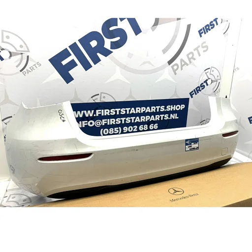 W177 AKLASSE ACHTERBUMPER WIT COMPLEET Mercedes A Klasse 2018-2023 + DIFFUSER ORIGINEEL