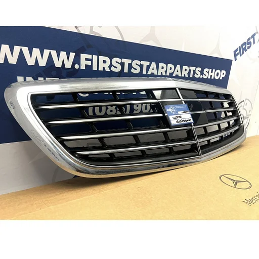 W222 GRIL Origineel Mercedes S Klasse DISTRONIC A22288004 / 0883 FACELIFT Grille 2013-2020 chroom AMG A222880040883 Q002F000 S CLASS MOPF A2228840076