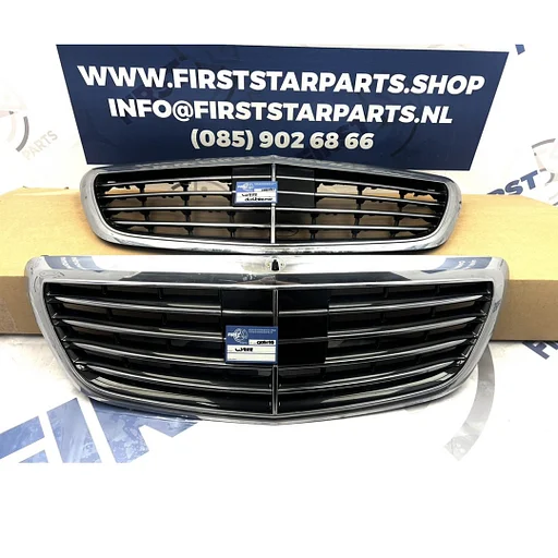 W222 GRIL Origineel Mercedes S Klasse DISTRONIC A22288004 / 0883 FACELIFT Grille 2013-2020 chroom AMG A222880040883 Q002F000 S CLASS MOPF A2228840076