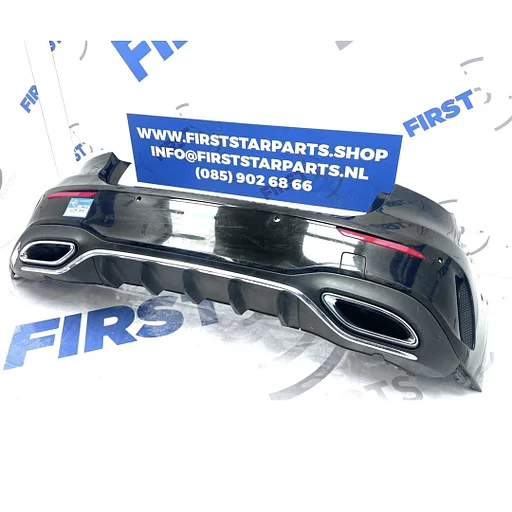 W177 FACELIFT AMG ACHTERBUMPER ZWART WIT GRIJS COMPLEET Mercedes A Klasse 2018-2025 + DIFFUSER ORIGINEEL