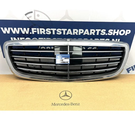W222 GRIL Origineel Mercedes S Klasse DISTRONIC A22288004 / 0883 FACELIFT Grille 2013-2020 chroom AMG A222880040883 Q002F000 S CLASS MOPF A2228840076