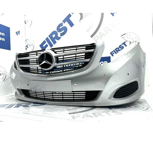 W447 BUMPER Mercedes V KLASSE / VITO VOORBUMPER COMPLEET ZWART WIT GRIJS BLAUW ROOD ETC ORIGINEEL 2014-2020 COMPLETE BUMPER