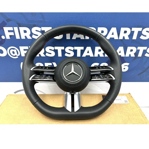 AMG STUUR 2024 W177 W118 W247 W206 W214 W254 V167 W223 W464 W257 35 53 AMG STUURWIEL A35 CLA35 GLA35 C43 E53 GLC43 GLE43 S500 ORIGINEEL Mercedes 2021-2025 C63S E63S GLC63S GLE63S S63S CLS63 RODE OF ZWARTE STIK