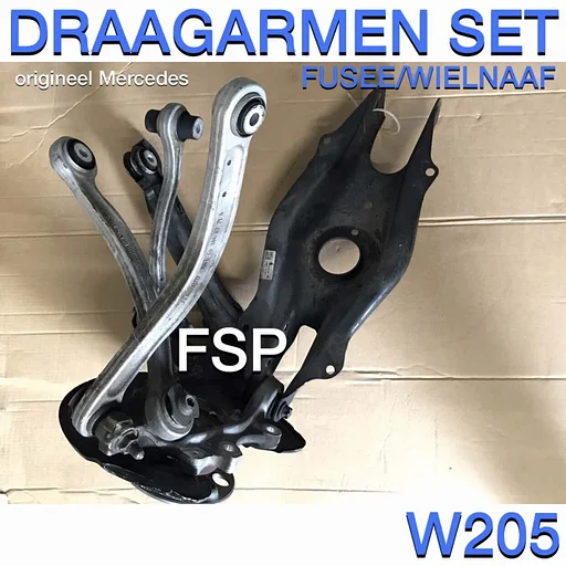 W205 C205 S205 ophanging links rechts achter Mercedes C Klasse draagarm fusee wielnaaf schokbreker