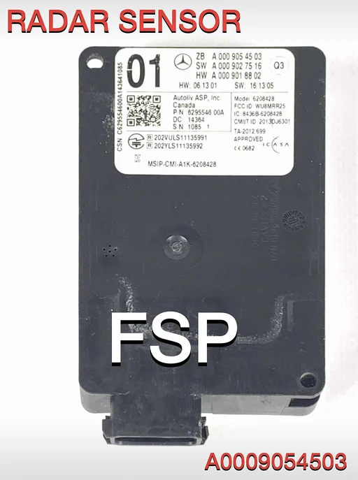 A0009054503 Dodehoek radar sensor Mercedes W176 W117 W156 W218 W246 ETC