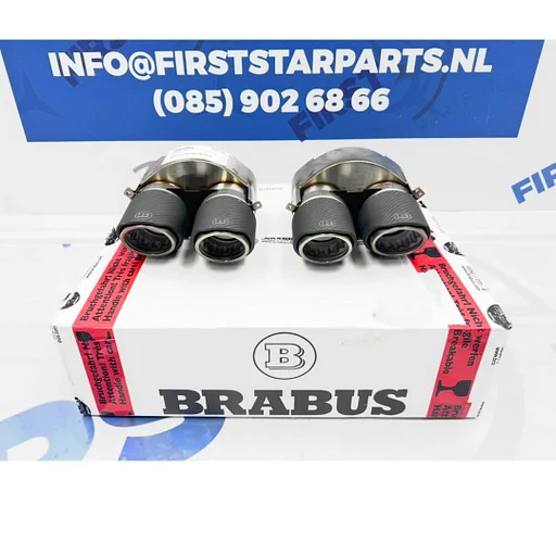 BRABUS 63 AMG UITLAAT SIERSTUKKEN SET ORIGINEEL CARBON C63 E63 GLC63 GLE63 G63 GT63 CLS63 GLS63 S63 GTR UITLAAT ORIGINEEL Mercedes W206 W257 W213 W214 W253 W167 W290 W463 W223 AMG BRABUS AUSPUFF SET LINKS+RECHTS GT63 GLS63 GLE63 GT63s GLE63s GLE63s