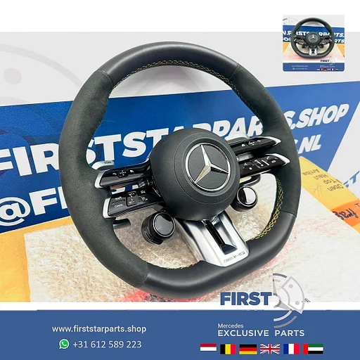 2025 Mercedes C63 CLE63 E63 GLC63 GLE63 S63 AMG STUUR W206 W213 W253 W236 V167 W223 W464 W257 ORIGINEEL Mercedes 2021-2026 C63S E63S GLC63S GLE63S S63S CLE63 CLS63 E PERFORMANCE ALCANTARA A0994600909 K6