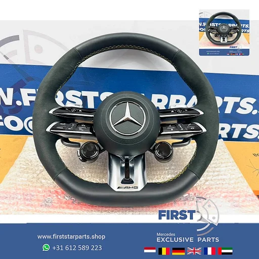 2025 Mercedes C63 CLE63 E63 GLC63 GLE63 S63 AMG STUUR W206 W213 W253 W236 V167 W223 W464 W257 ORIGINEEL Mercedes 2021-2026 C63S E63S GLC63S GLE63S S63S CLE63 CLS63 E PERFORMANCE ALCANTARA A0994600909 K6