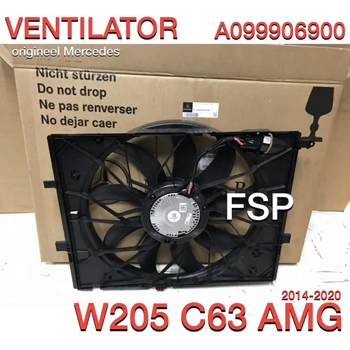 A0999069000 63 AMG Ventilator Mercedes C63 E63 S63 GT63 Koelvan ORIGINEEL (lichte schade)