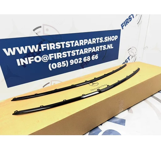 A1778850006 BUMPER LIJST SIERLIJST LIP ZWART FACELIFT W177 A KLASSE W118 CLA ZWART VOORBUMPER SPOILER ORIGINEEL Mercedes 2022-2026 A 177 885 00 06 MOPF