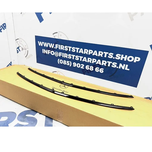A1778850006 BUMPER LIJST SIERLIJST LIP ZWART FACELIFT W177 A KLASSE W118 CLA ZWART VOORBUMPER SPOILER ORIGINEEL Mercedes 2022-2026 A 177 885 00 06 MOPF