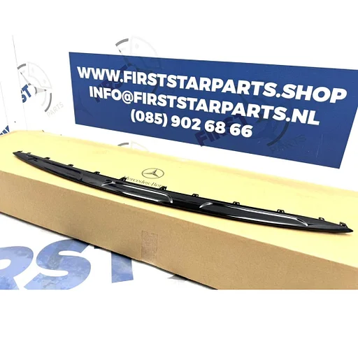 A2548855101 BUMPER LIJST W254 GLC AMG SIERLIJST LIP ZWART X254 GLC43 AMG GLC KLASSE NIGHT PAKKET VOORBUMPER SPOILER ORIGINEEL Mercedes 2022-2026 A 254 906 68 02