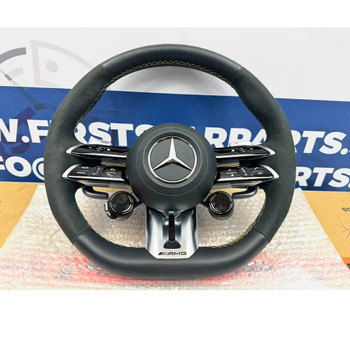 2025 AMG STUUR Mercedes C63 CLE63 E63 GLC63 GLE63 S63 AMG STUUR W206 W213 W253 W236 V167 W223 W464 W257 ORIGINEEL Mercedes 2021-2026 C63S E63S GLC63S GLE63S S63S CLE63 CLS63 E PERFORMANCE ALCANTARA A0994600909 K6